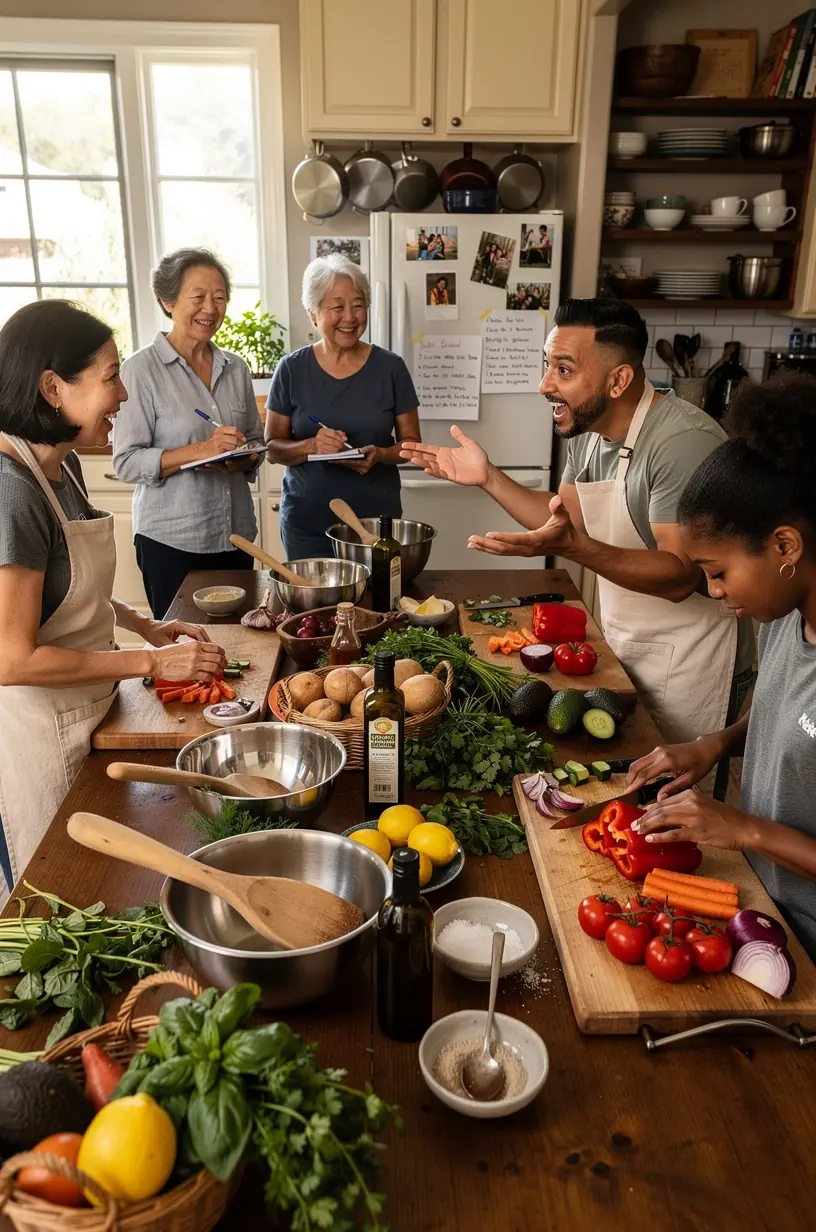 Historical buildings reflecting community preservation efforts